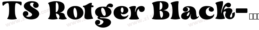 TS Rotger Black字体转换